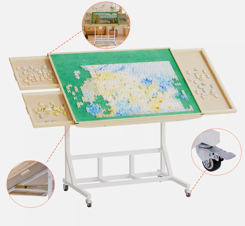 Portable jigsaw puzzle table - jigsaw,