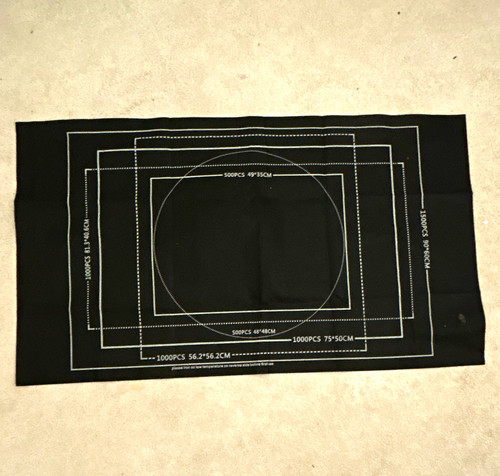 Black jigsaw puzzle roll - jigsaw, up
