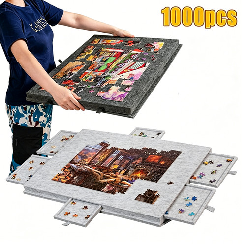 1000pcs puzzle board - puzzle, portable