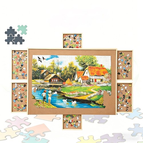 1000pcs wooden jigsaw puzzle - wooden,