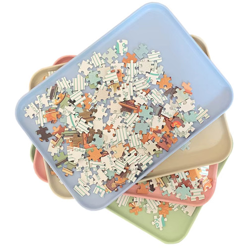 Puzzle sorting trays storage - puzzle,