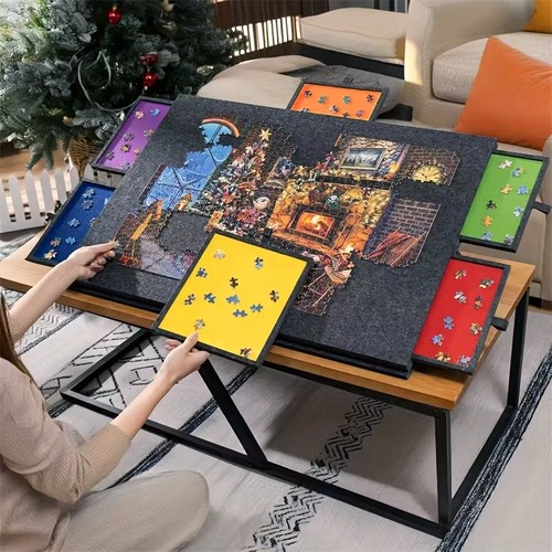 Felt jigsaw puzzle board - puzzle,
