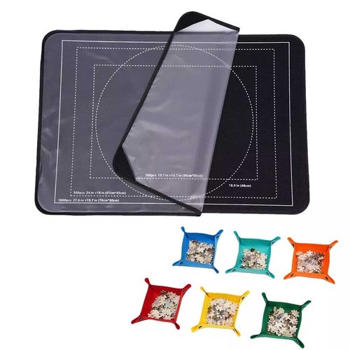 Jigsaw puzzle mat roll - puzzle, roll‑up